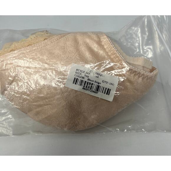 Classique NWT Wireless Pocket Bra 38B 772E Post Mastectomy Surgery Blush Beige - Picture 6 of 7